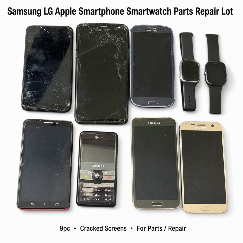 Smartphone and Smart Watch Repair Lot-Poor Condition